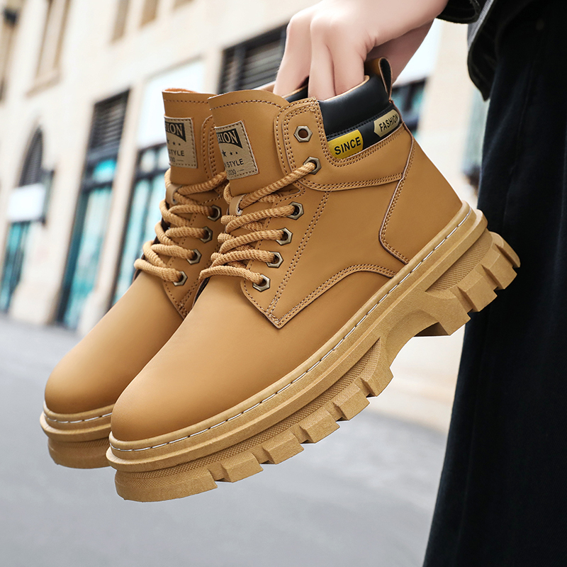 패션 가죽 남성 부츠 겨울용 하이탑 캐주얼 신발 아웃도 - Men'S Shoes Hey Dude 리뷰 및 가격