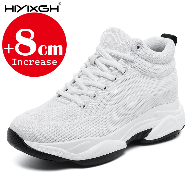 남성 여성 8cm 높이 증가 운동화 메쉬 통기성 하이탑 - Men'S Shoes Increase Height 리뷰 및 가격