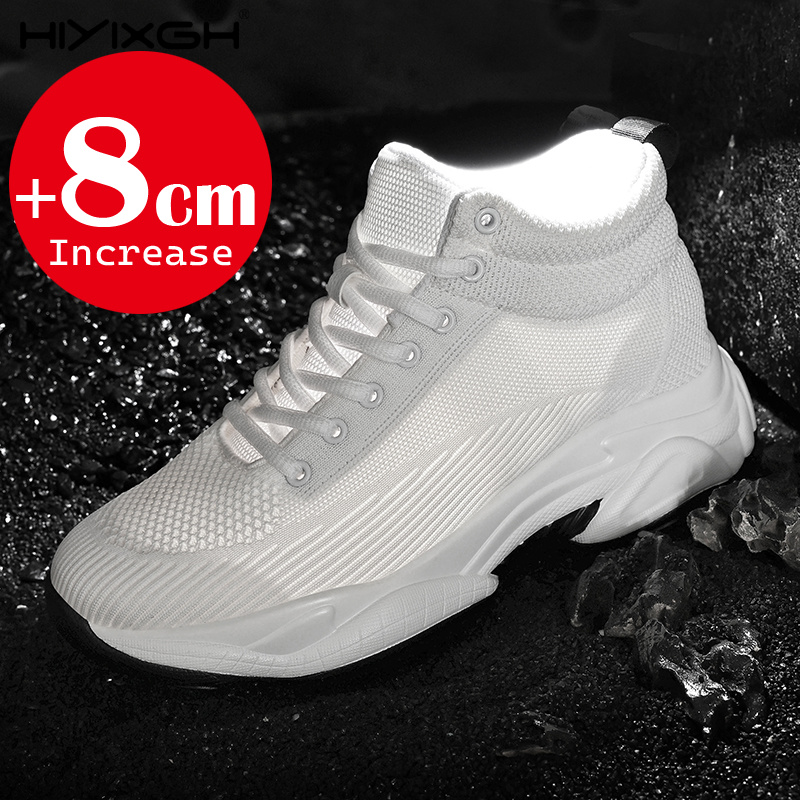 남성 여성 8cm 높이 증가 운동화 메쉬 통기성 하이탑 - Men'S Shoes Increase Height 리뷰 및 가격