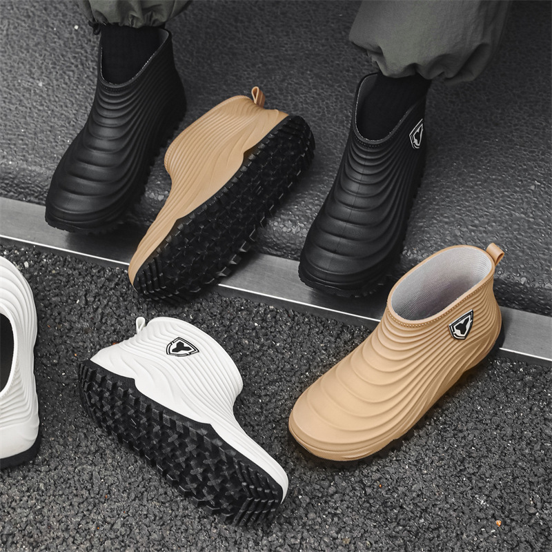 남성용 레인 슈즈 패션 방수 미끄럼 방지 레인 부츠 겨 - Men'S Shoes Water Resistant 리뷰 및 가격