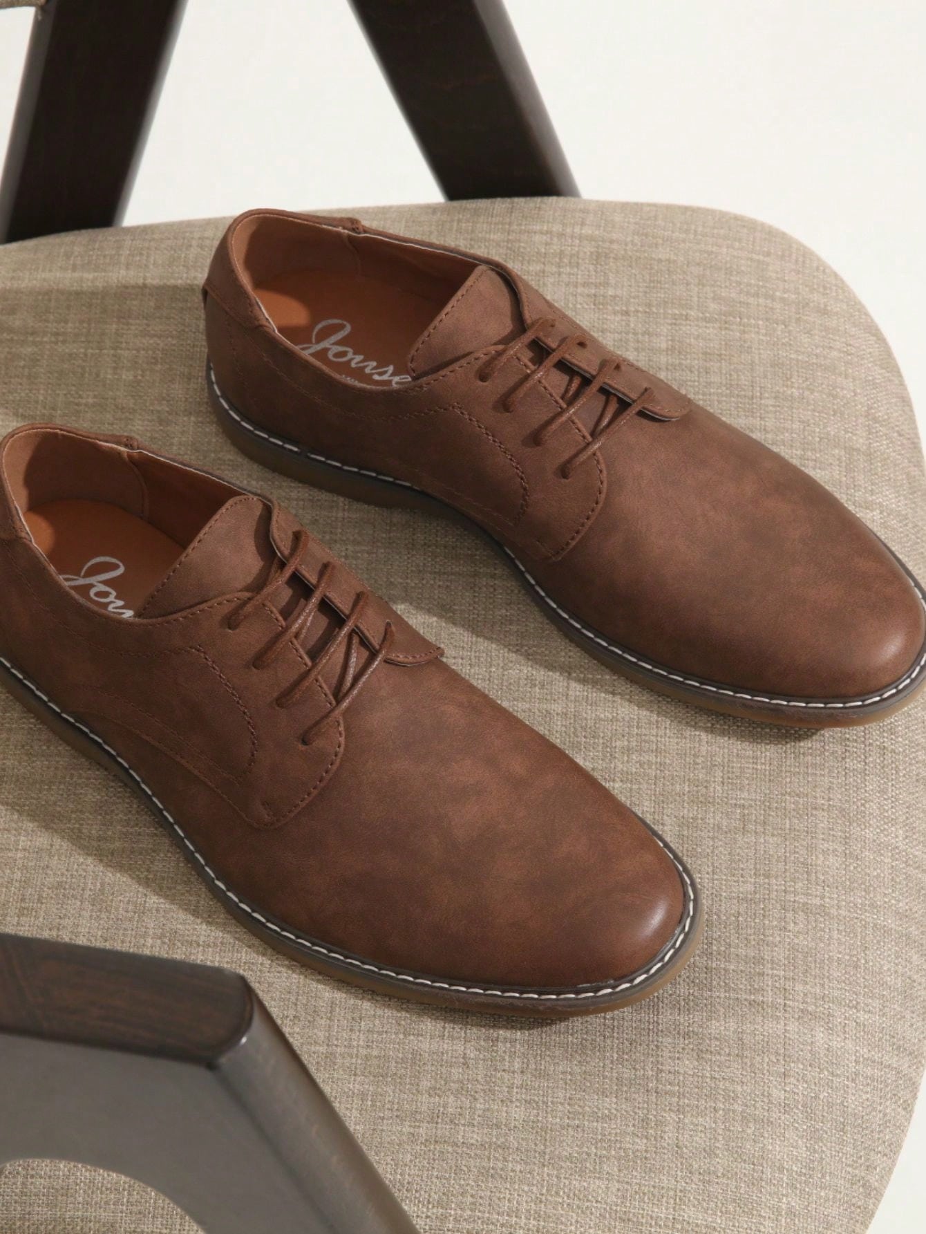 남성용 스웨이드 캐주얼 드레스 슈즈, 갈색 무늬 없는  - Men'S Shoes Smart 리뷰 및 가격