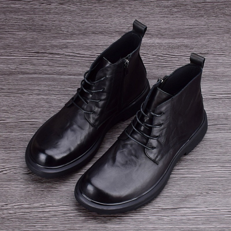 남성용 부츠 앵클 부츠 패션 캐주얼 하이탑 가죽 신발  - Men'S Shoes Hey Dude 리뷰 및 가격